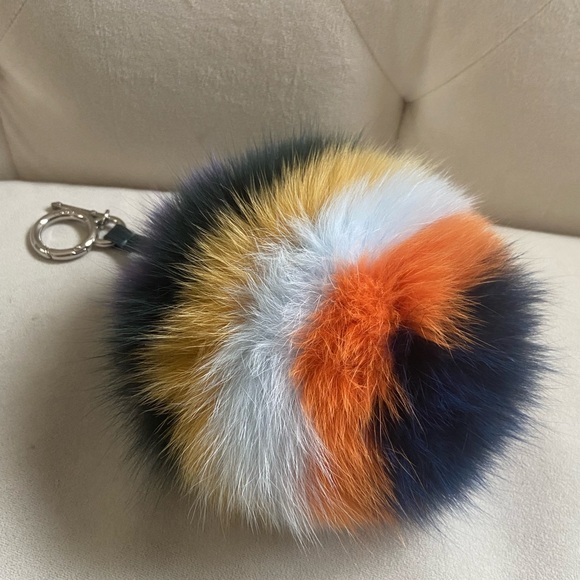 Fendi Colorful Fur Pom-Pom Bag Charm - Picture 3 of 4